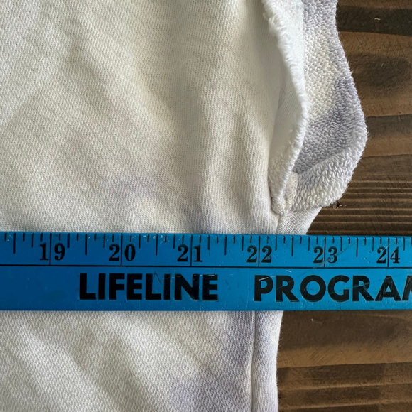 Women's Jonathan Simkhai Standard XL White Purple Tie-Dye Sleeveless Hoodie - Picture 5 of 6